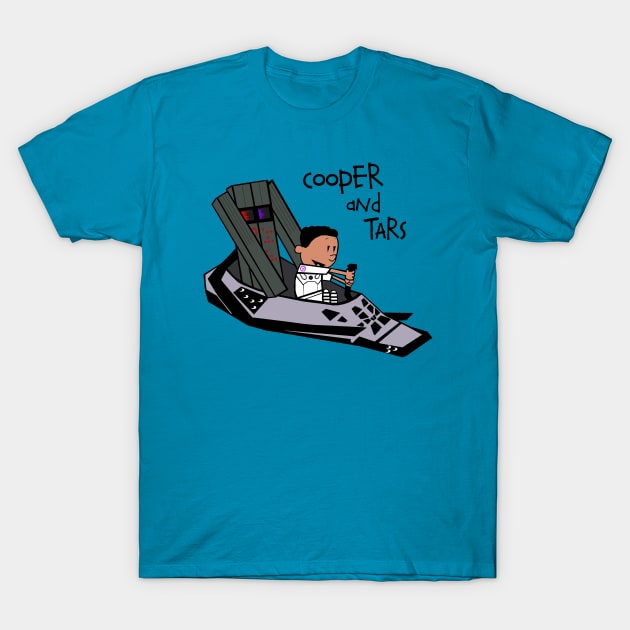 Cooper and TARS T-Shirt by CineFluxProd